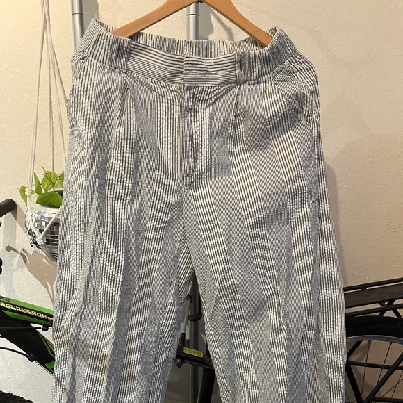Free People Good Days Seersucker Trousers XS - Picture 2 of 4